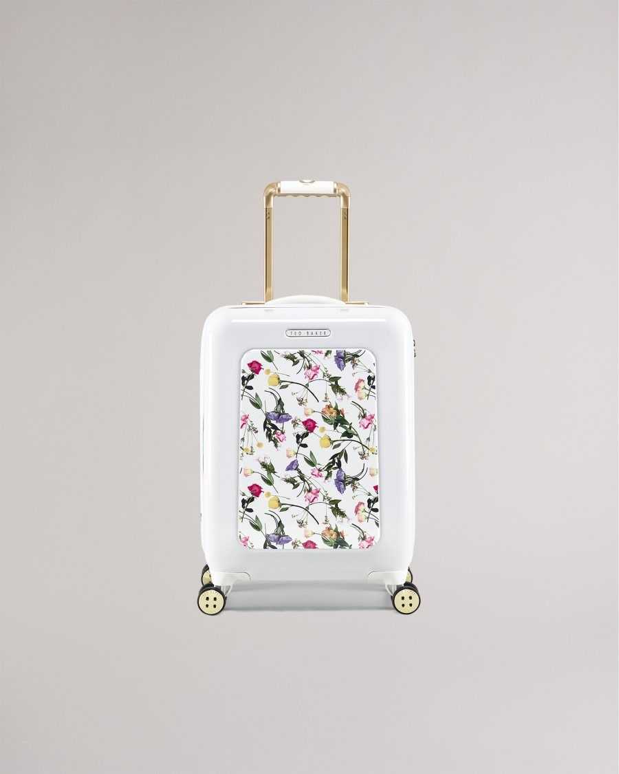 Ted Baker Raidet Scattered Bouquet Small Trolley Case White | 6498320-HW