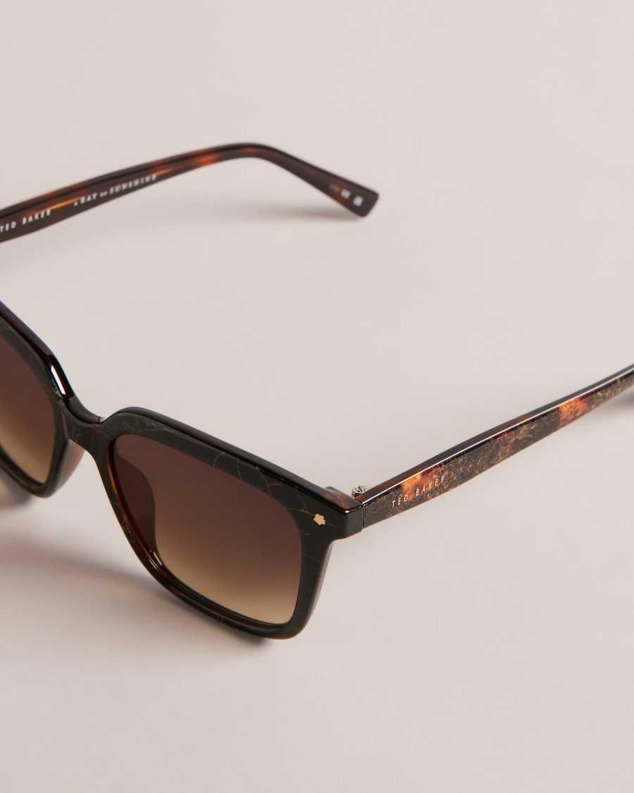 Ted Baker Ramonat Classic Square Frame Sunglasses Tortoiseshell | 8907235-TK