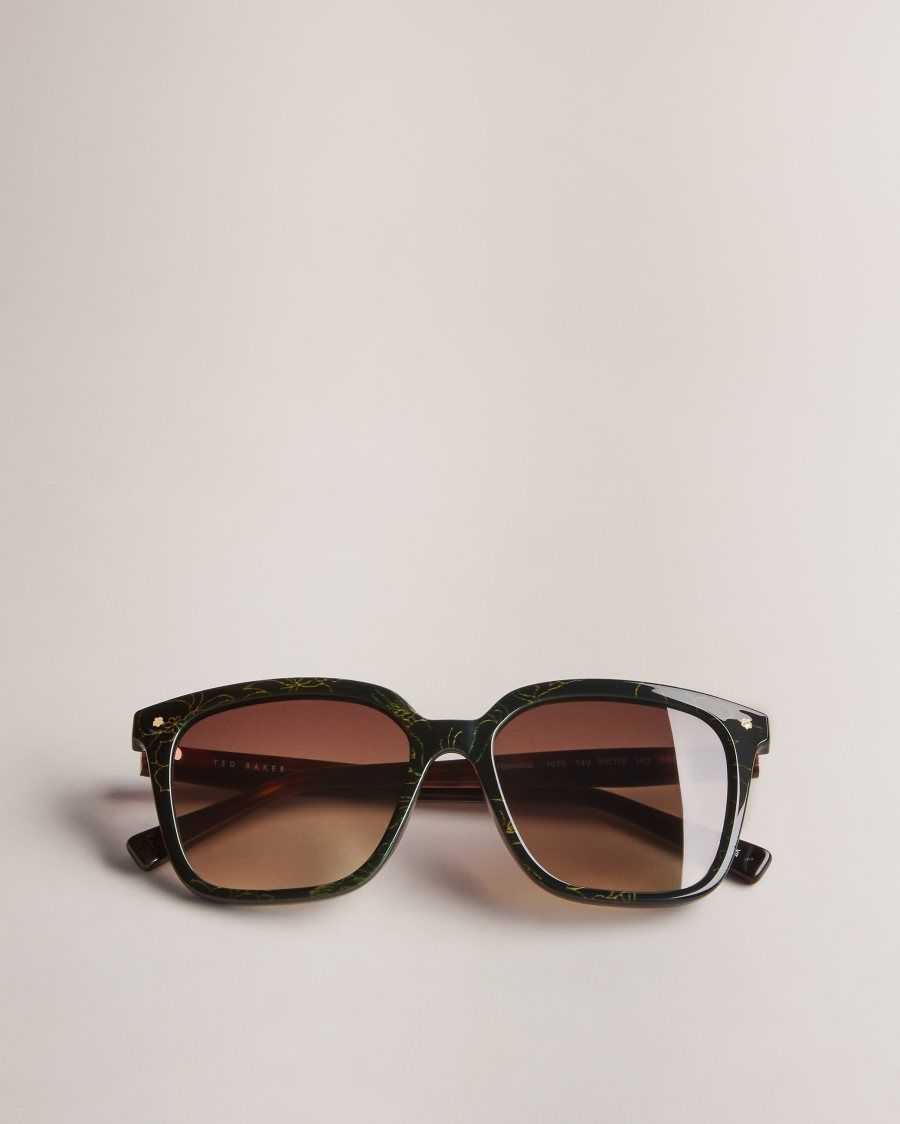 Ted Baker Ramonat Classic Square Frame Sunglasses Tortoiseshell | 8907235-TK