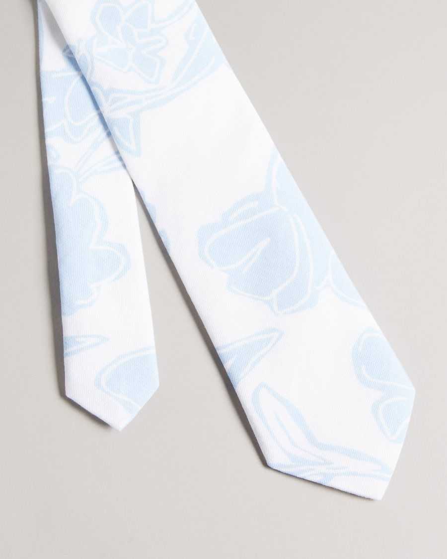 Ted Baker Ramsy Printed Tie Light Blue | 4235879-HV