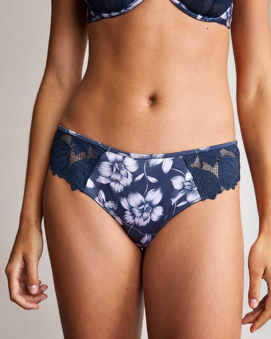 Ted Baker Refad Floral Brazilian Brief Navy | 9136784-YO