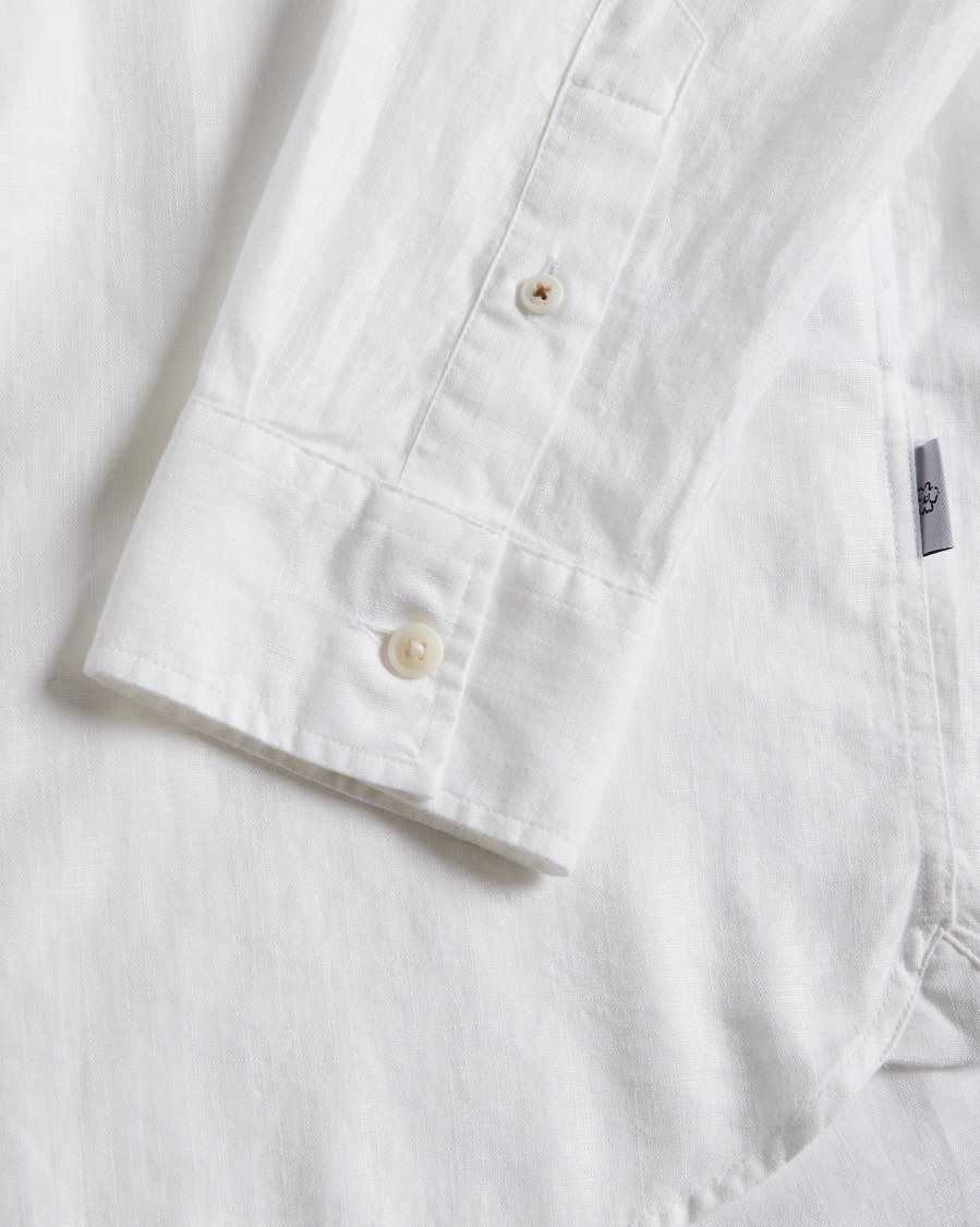 Ted Baker Remark Long Sleeve Linen Shirt White | 8650792-CV