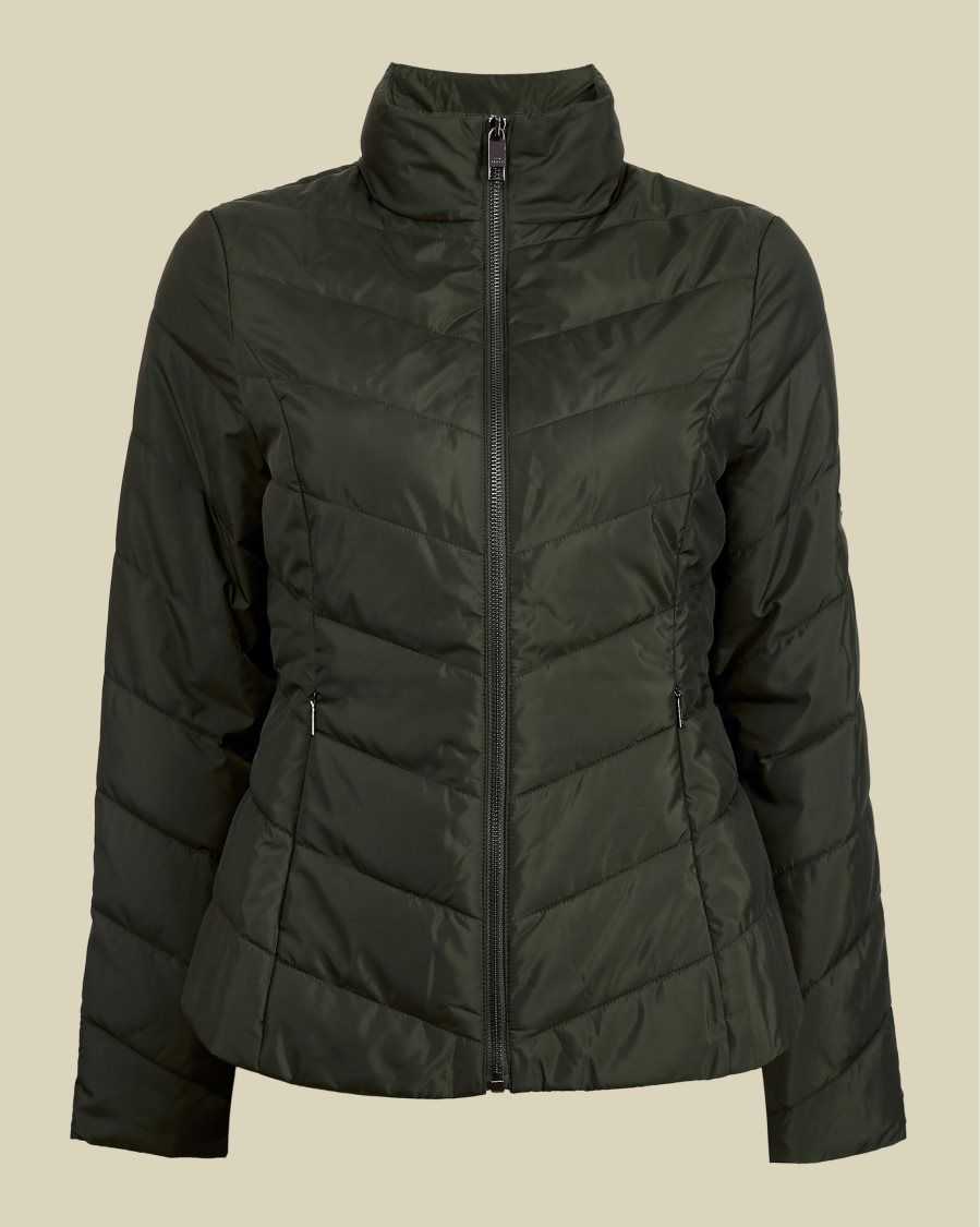 Ted Baker Renika Packaway Padded Jacket Khaki | 0389712-WD