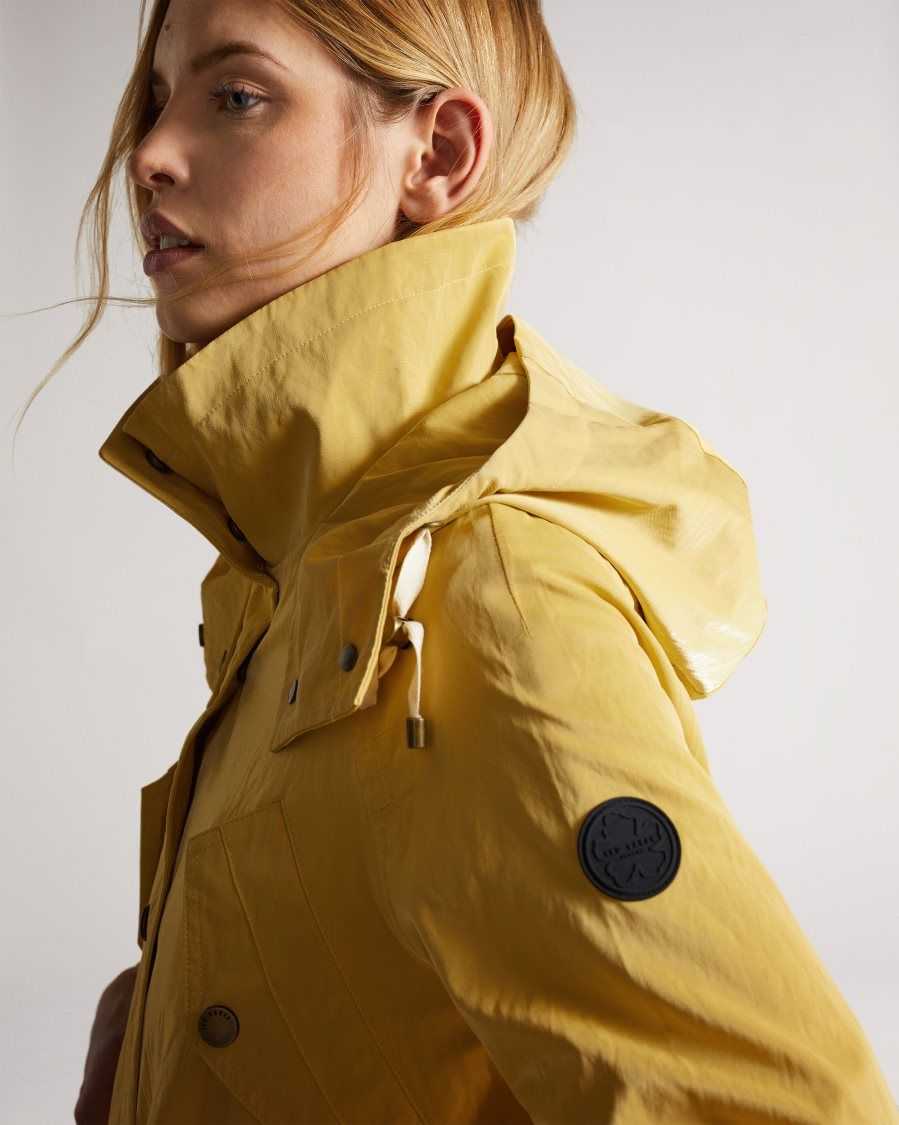 Ted Baker Renniey Technical Rain Mac Yellow | 1934568-IO