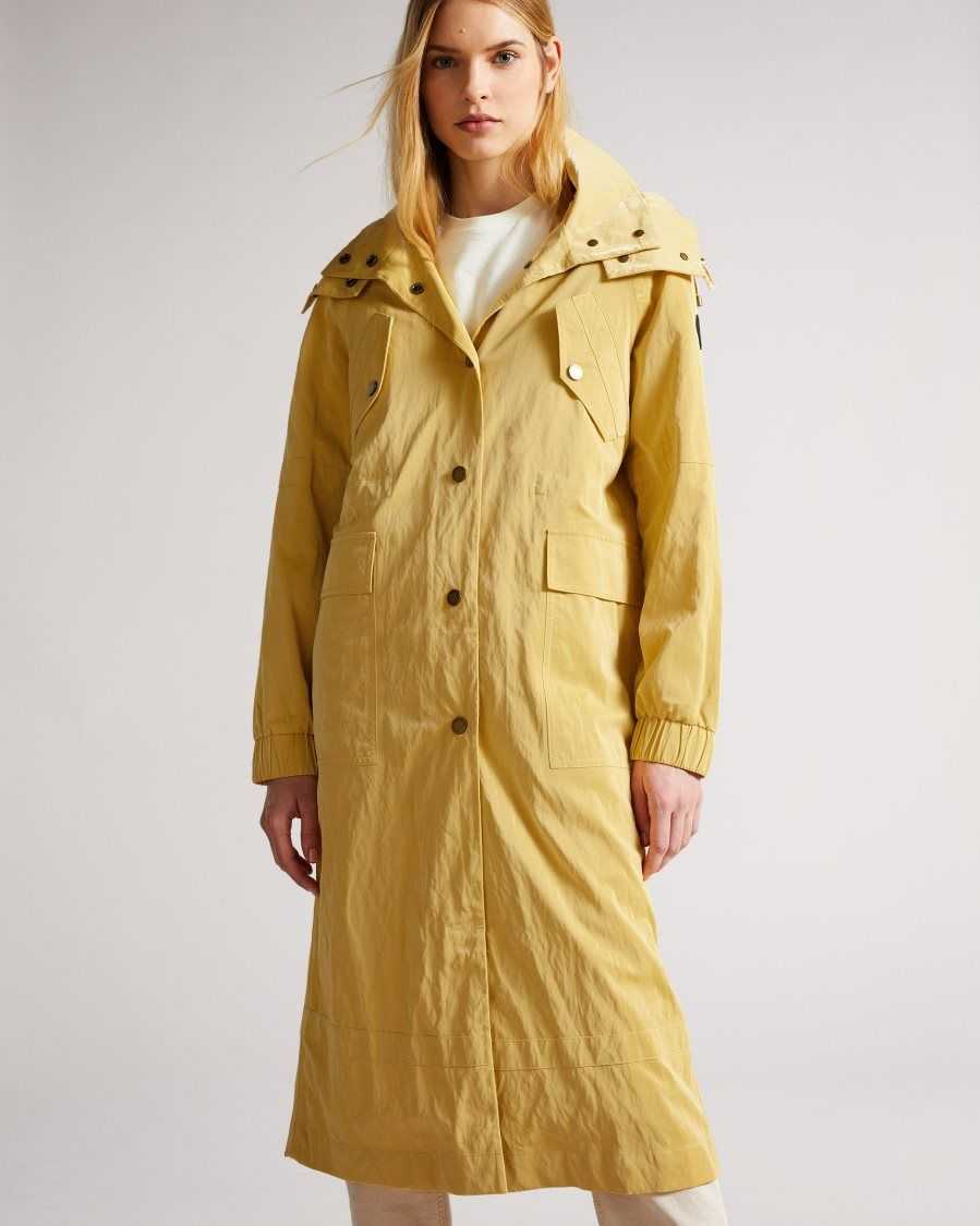 Ted Baker Renniey Technical Rain Mac Yellow | 1934568-IO