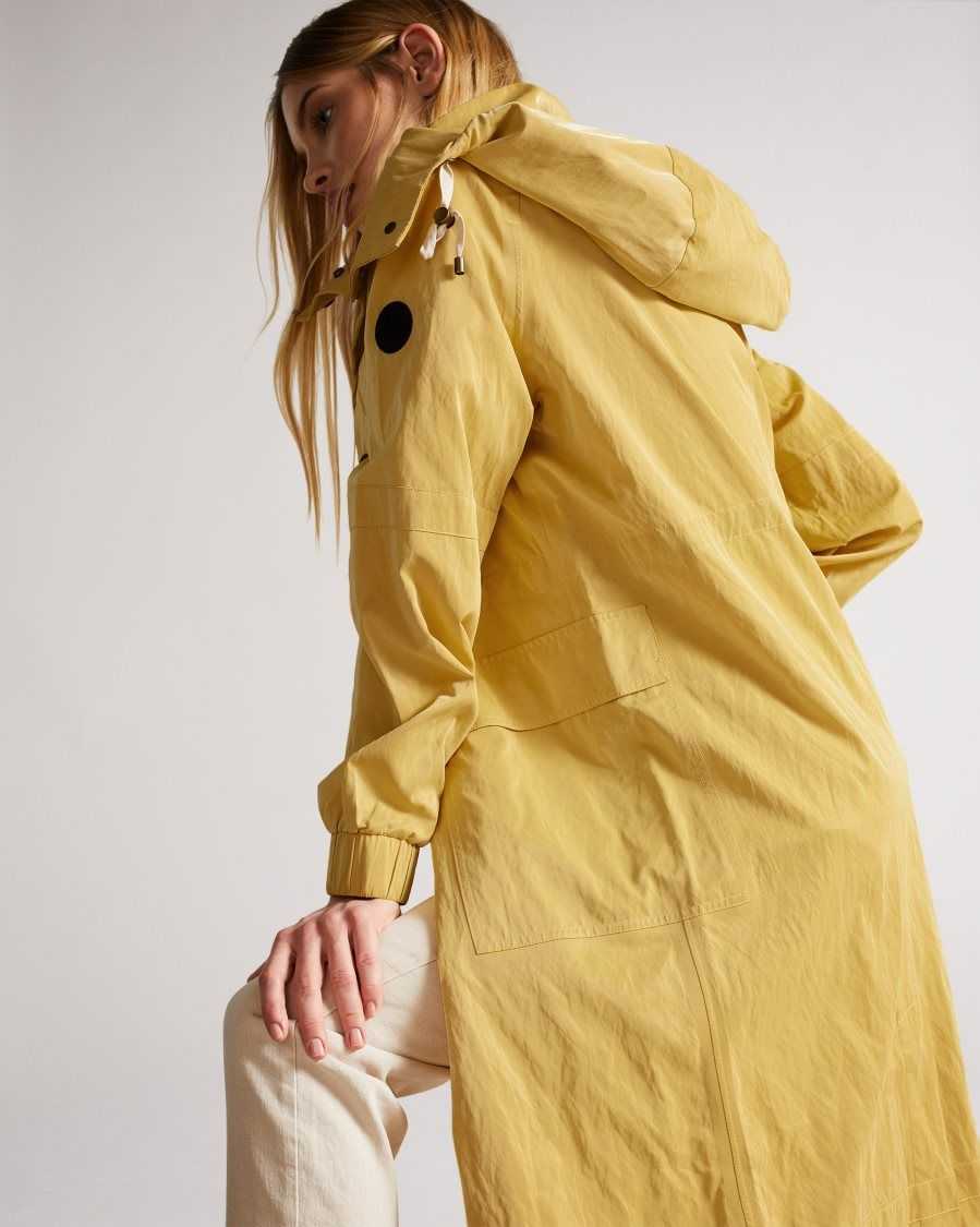 Ted Baker Renniey Technical Rain Mac Yellow | 1934568-IO