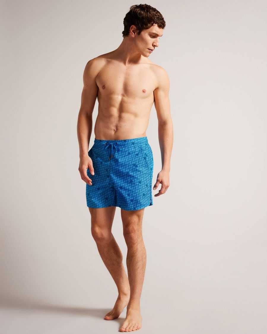 Ted Baker Renshaw Butterfly Print Swim Shorts Blue | 0792364-MK