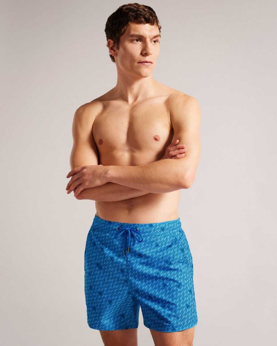 Ted Baker Renshaw Butterfly Print Swim Shorts Blue | 0792364-MK