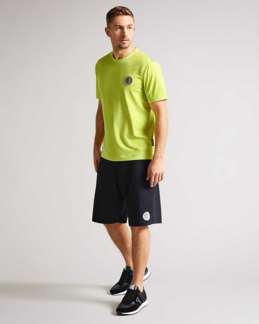 Ted Baker Roding Short Sleeve Active Quick Dry T Shirt Lime | 3487659-AW