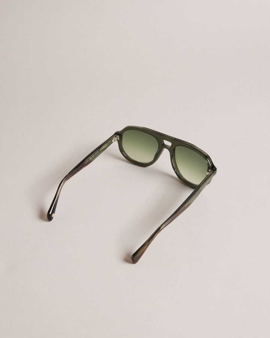 Ted Baker Romaan Classic Framed Sunglasses Green | 0934871-LO