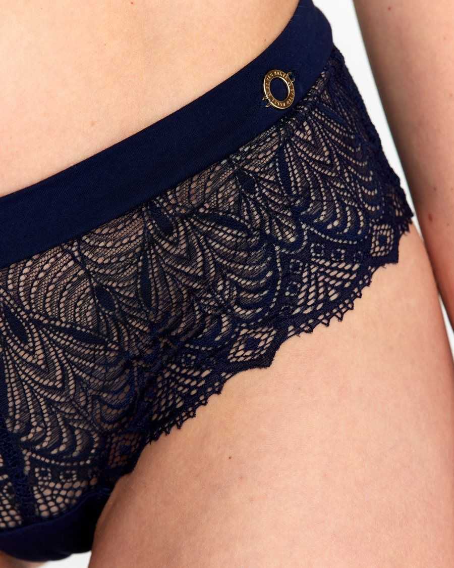 Ted Baker Rowlid Lace Short Navy | 8460251-WH