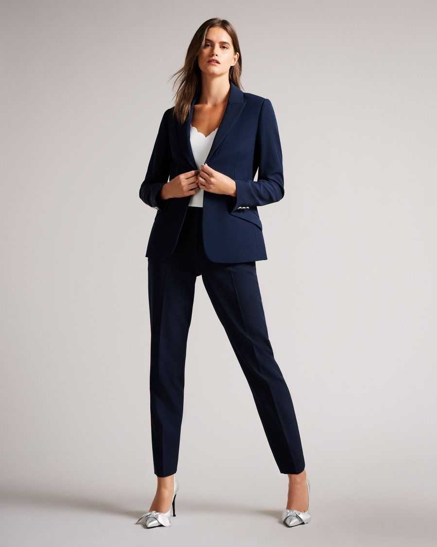 Ted Baker Rrae Slim Tailored Jacket Navy | 1504283-ZS