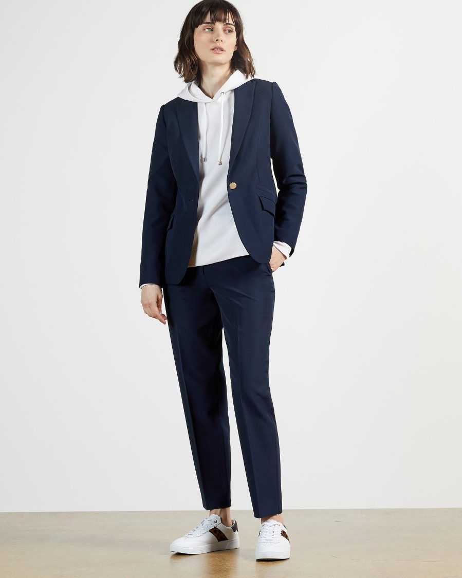 Ted Baker Rraet Slim Tailored Trousers Navy | 0342591-VT