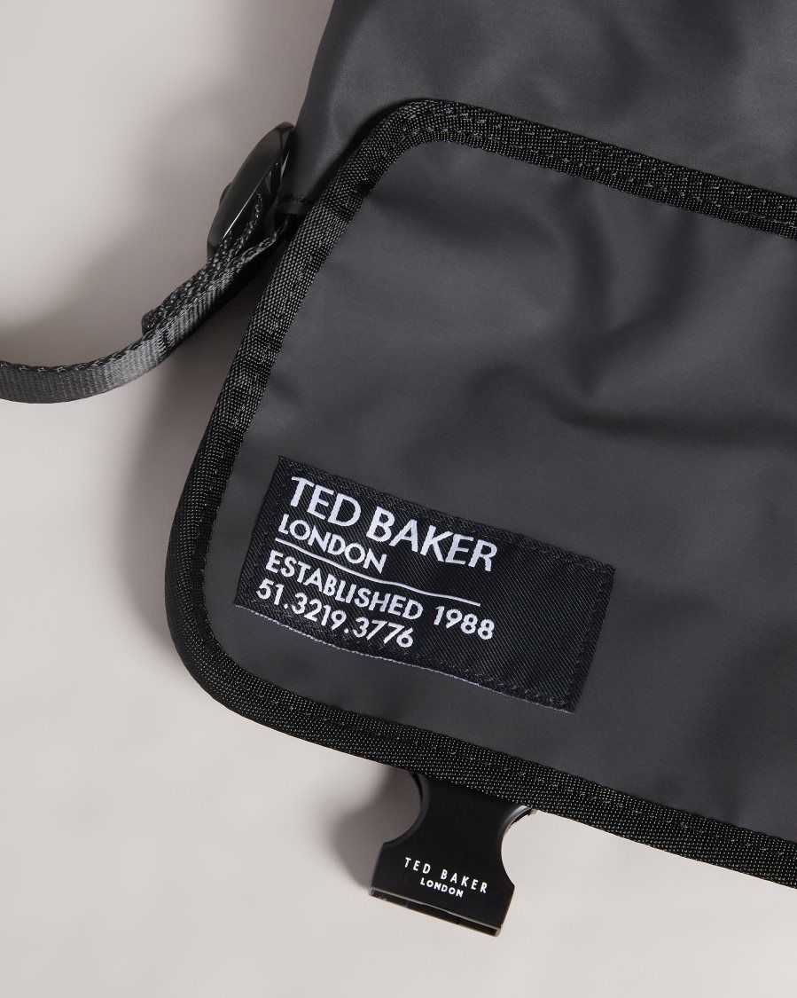 Ted Baker Running Rubberised Crossbody Bag Black | 5782960-SB