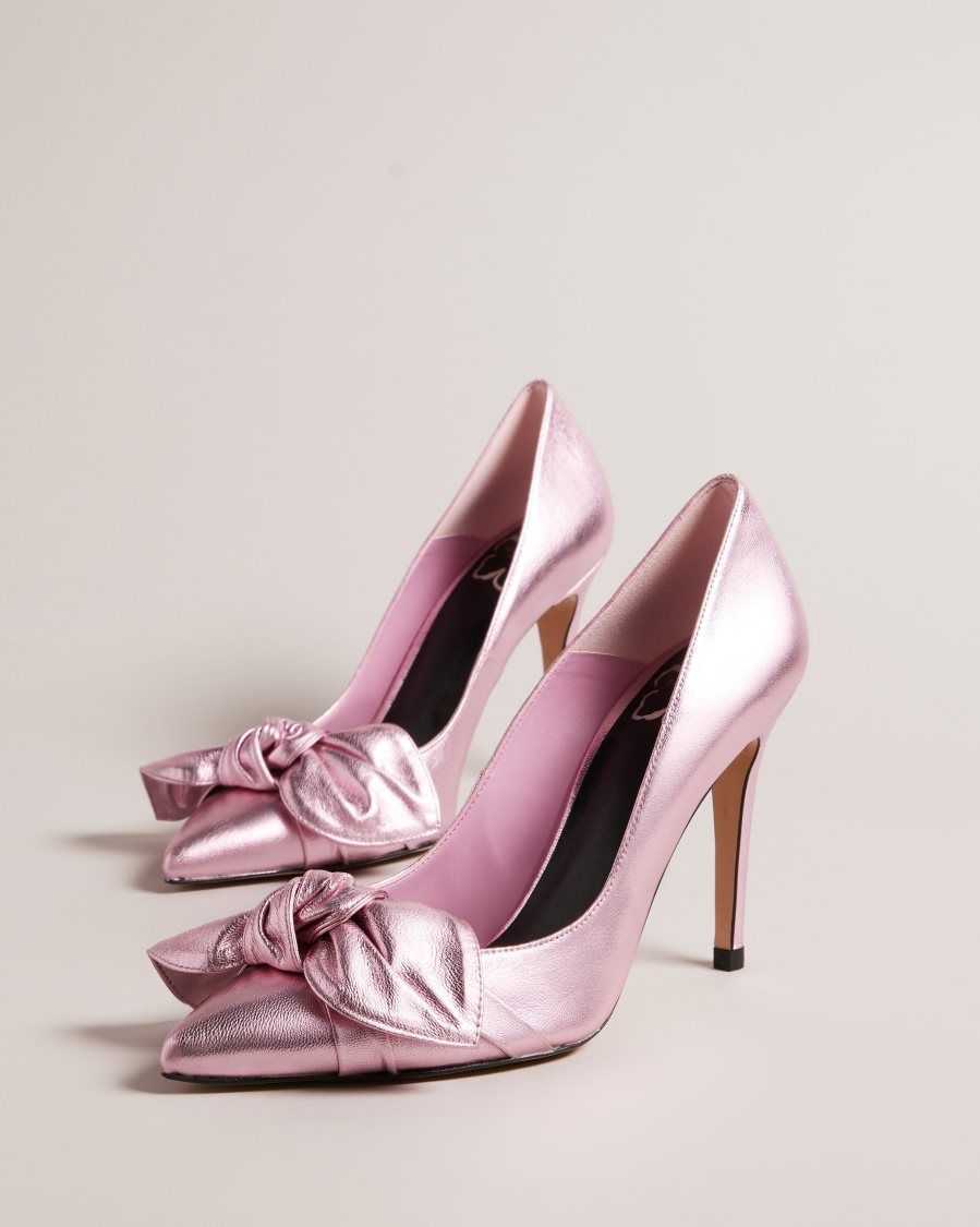 Ted Baker Ryal Metallic Court Shoes Light Pink | 5426831-XM