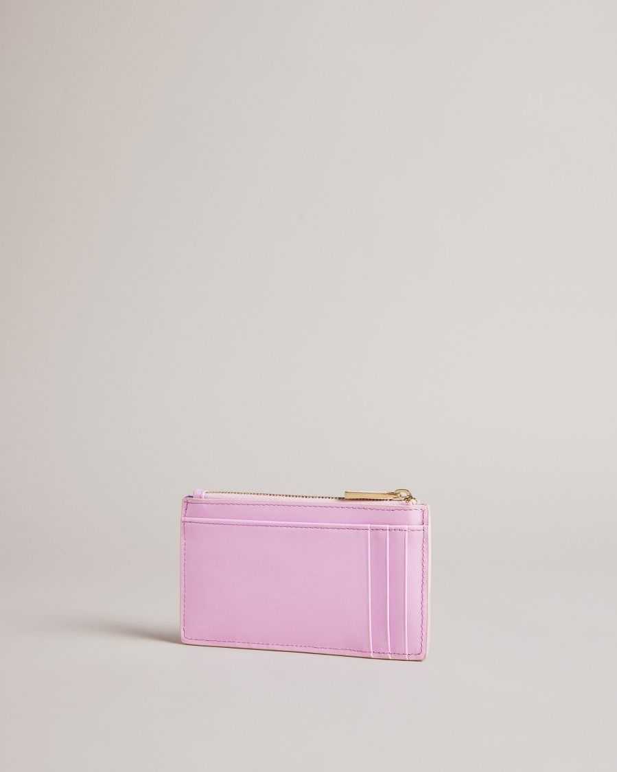 Ted Baker Samie Coated Zip Card Holder Light Pink | 9271384-DC