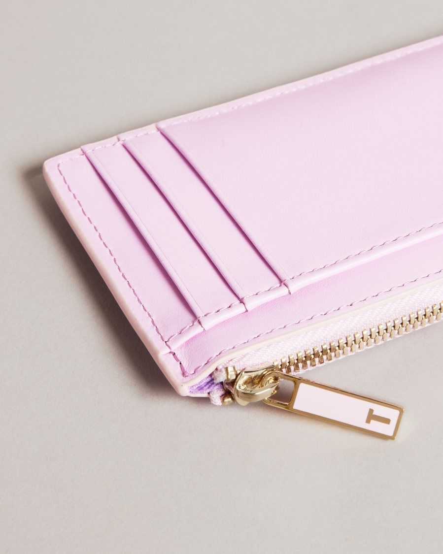 Ted Baker Samie Coated Zip Card Holder Light Pink | 9271384-DC