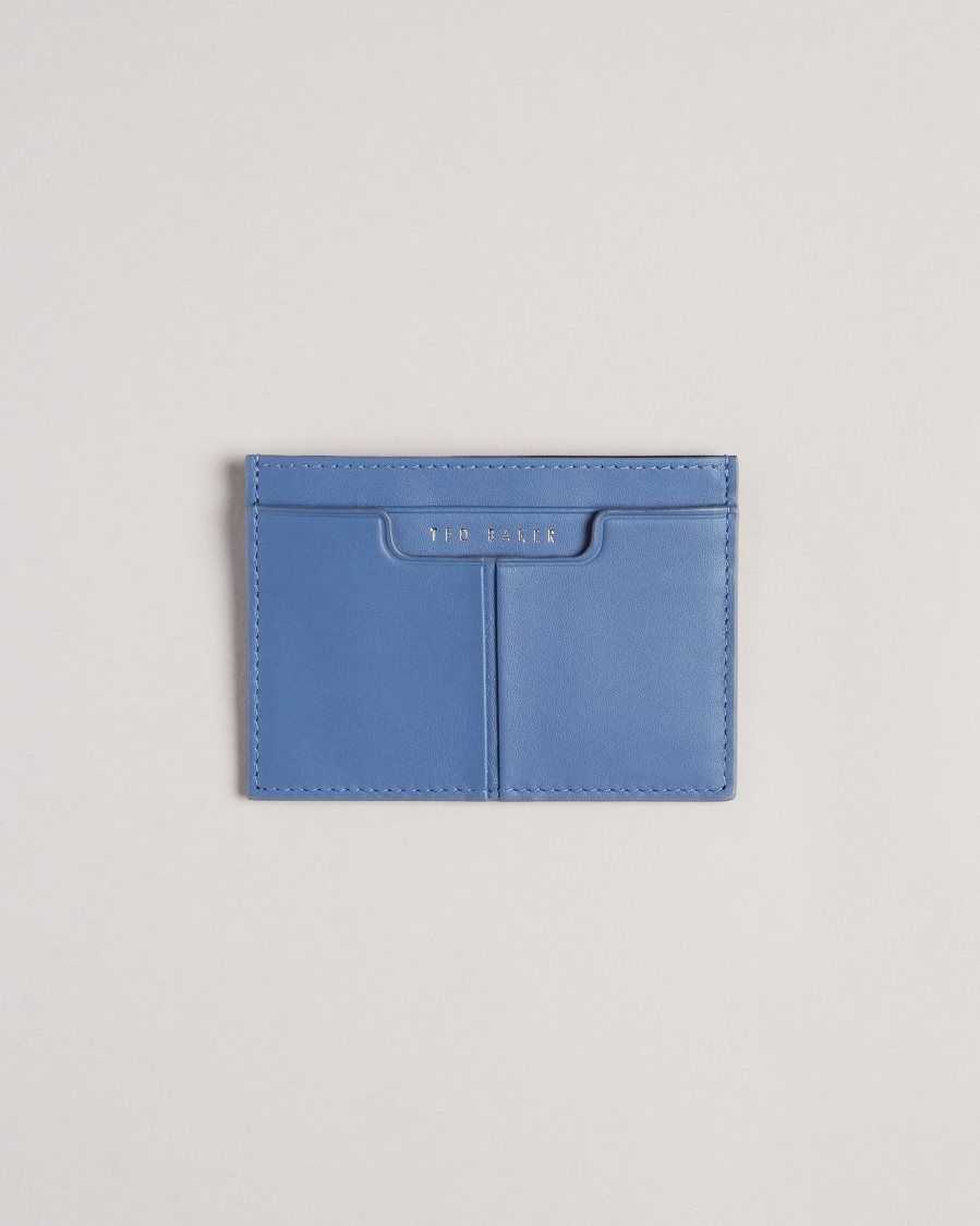 Ted Baker Samise Leather Card Holder Blue | 3169084-PT