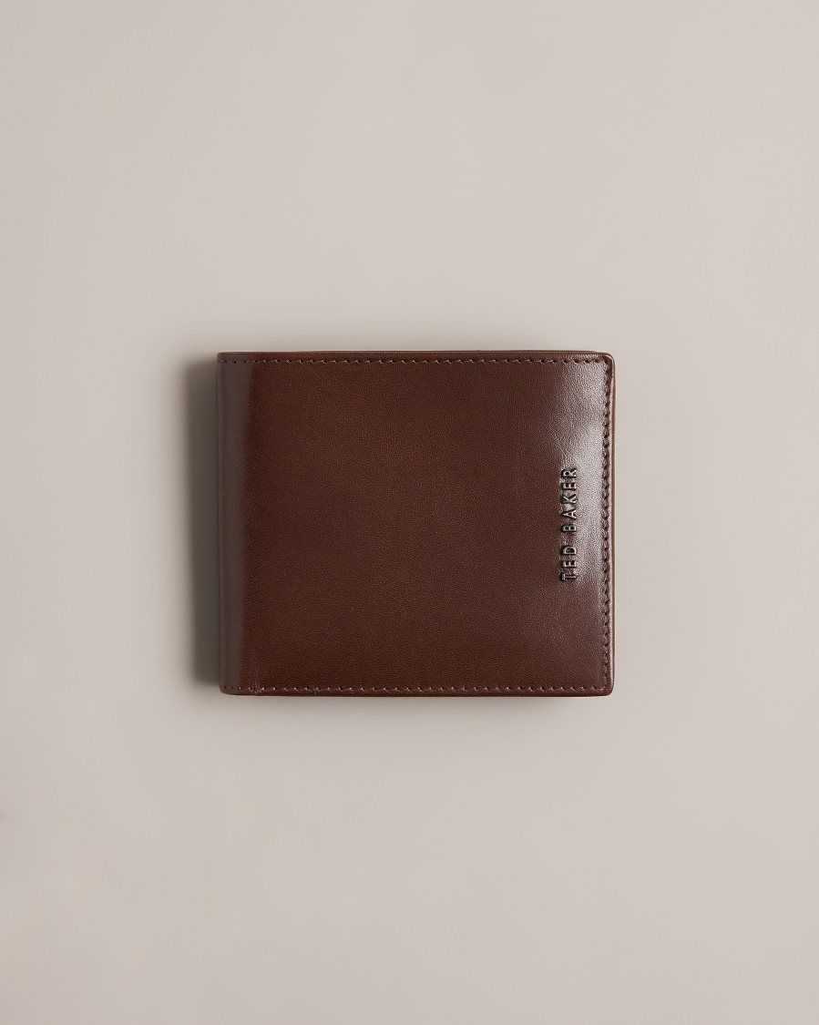 Ted Baker Sammed Folded Leather Wallet Brown-Chocolate | 1279803-ZH