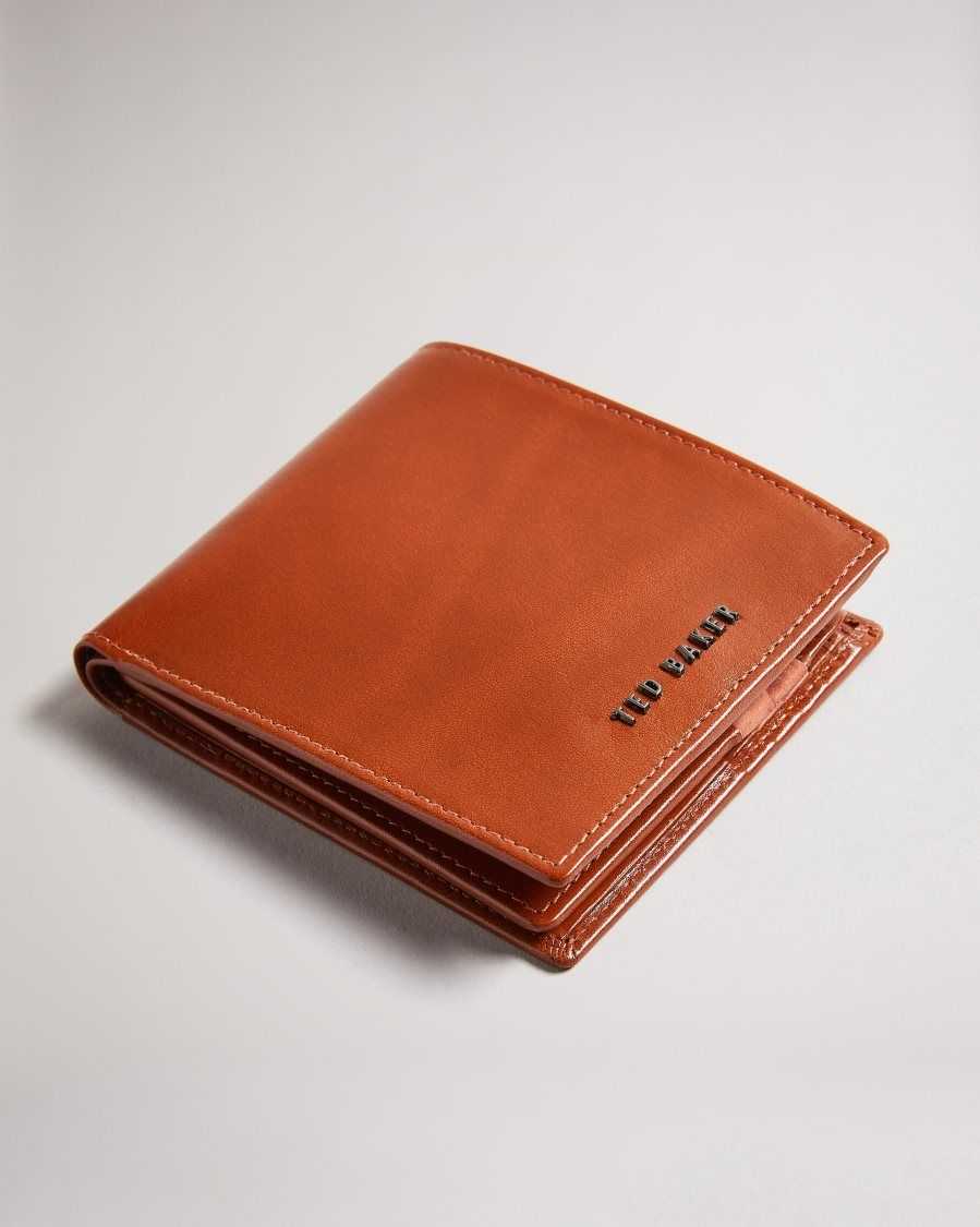 Ted Baker Sammed Folded Leather Wallet Dark Orange | 9140825-EO