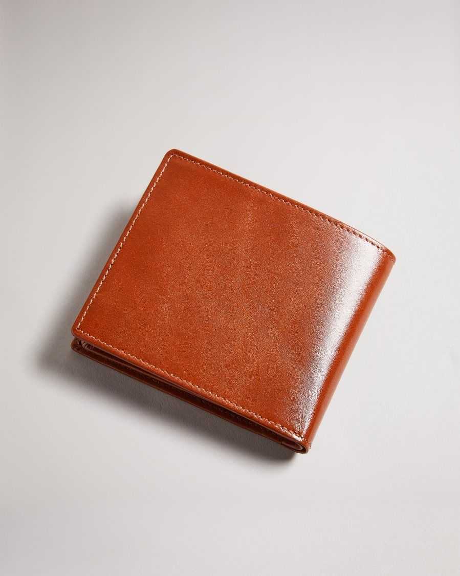 Ted Baker Sammed Folded Leather Wallet Dark Orange | 9140825-EO