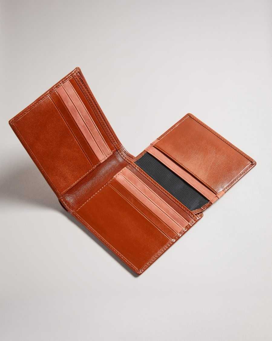 Ted Baker Sammed Folded Leather Wallet Dark Orange | 9140825-EO