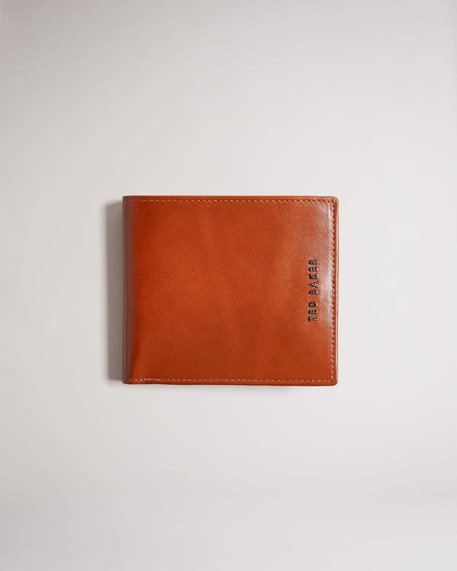 Ted Baker Sammed Folded Leather Wallet Dark Orange | 9140825-EO