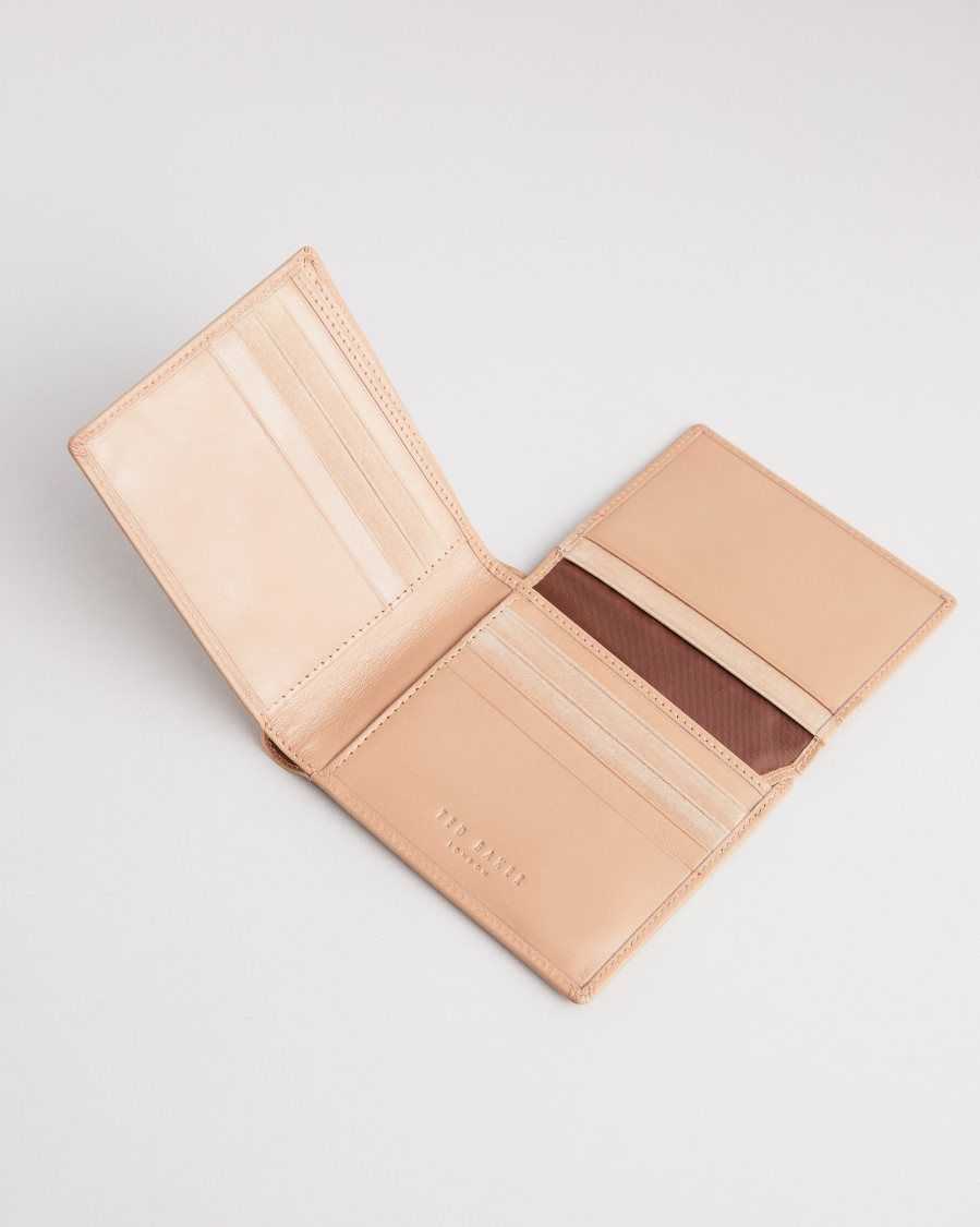 Ted Baker Sammed Folded Leather Wallet Natural | 1273950-BK