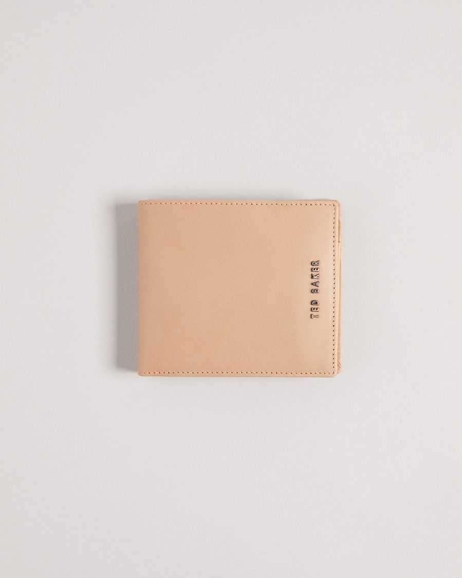 Ted Baker Sammed Folded Leather Wallet Natural | 1273950-BK