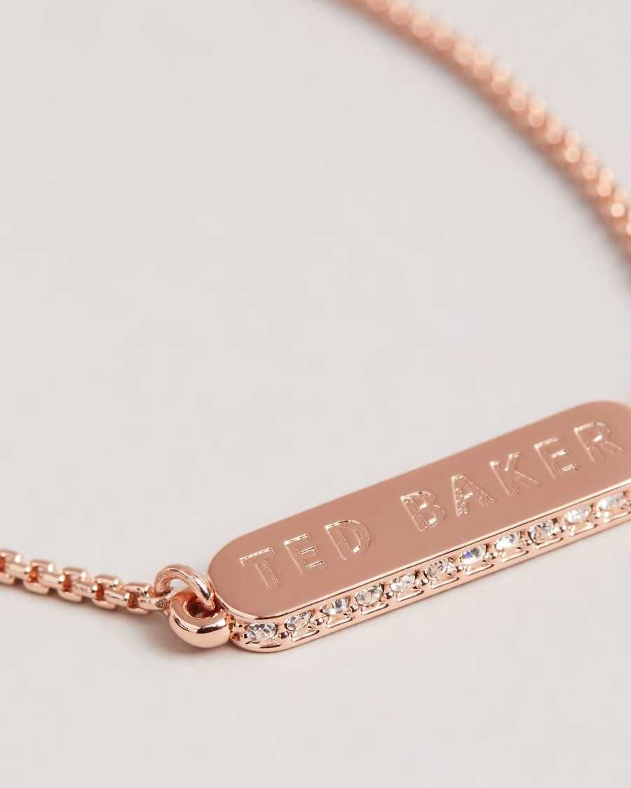 Ted Baker Saraio Sparkle Bar Bracelet Rose Gold Colour | 9861207-YE