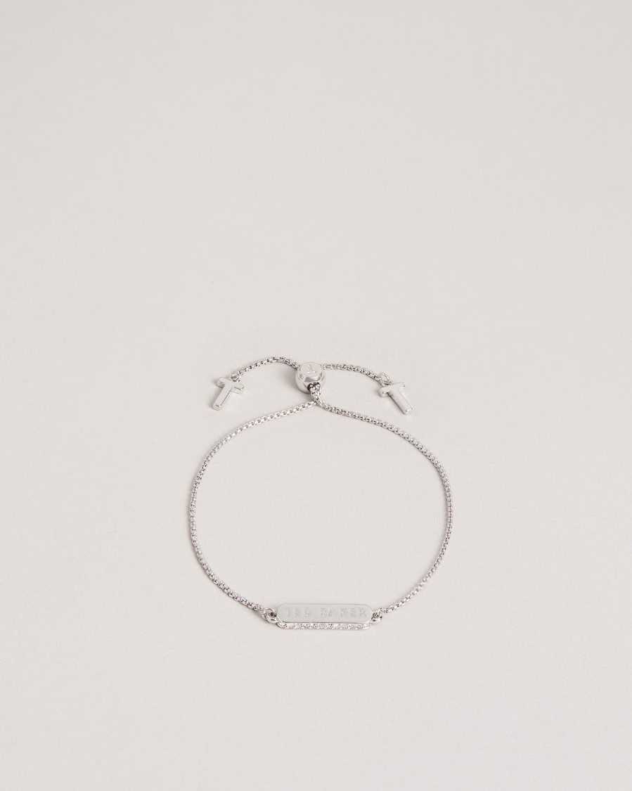 Ted Baker Saraio Sparkle Bar Bracelet Silver Colour | 2457160-EL