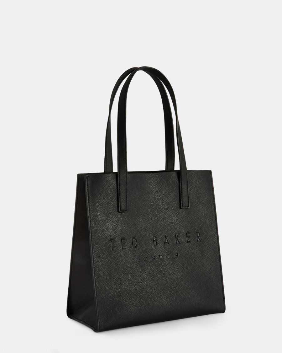 Ted Baker Seacon Small Crosshatch Icon Bag Black | 9427301-IN