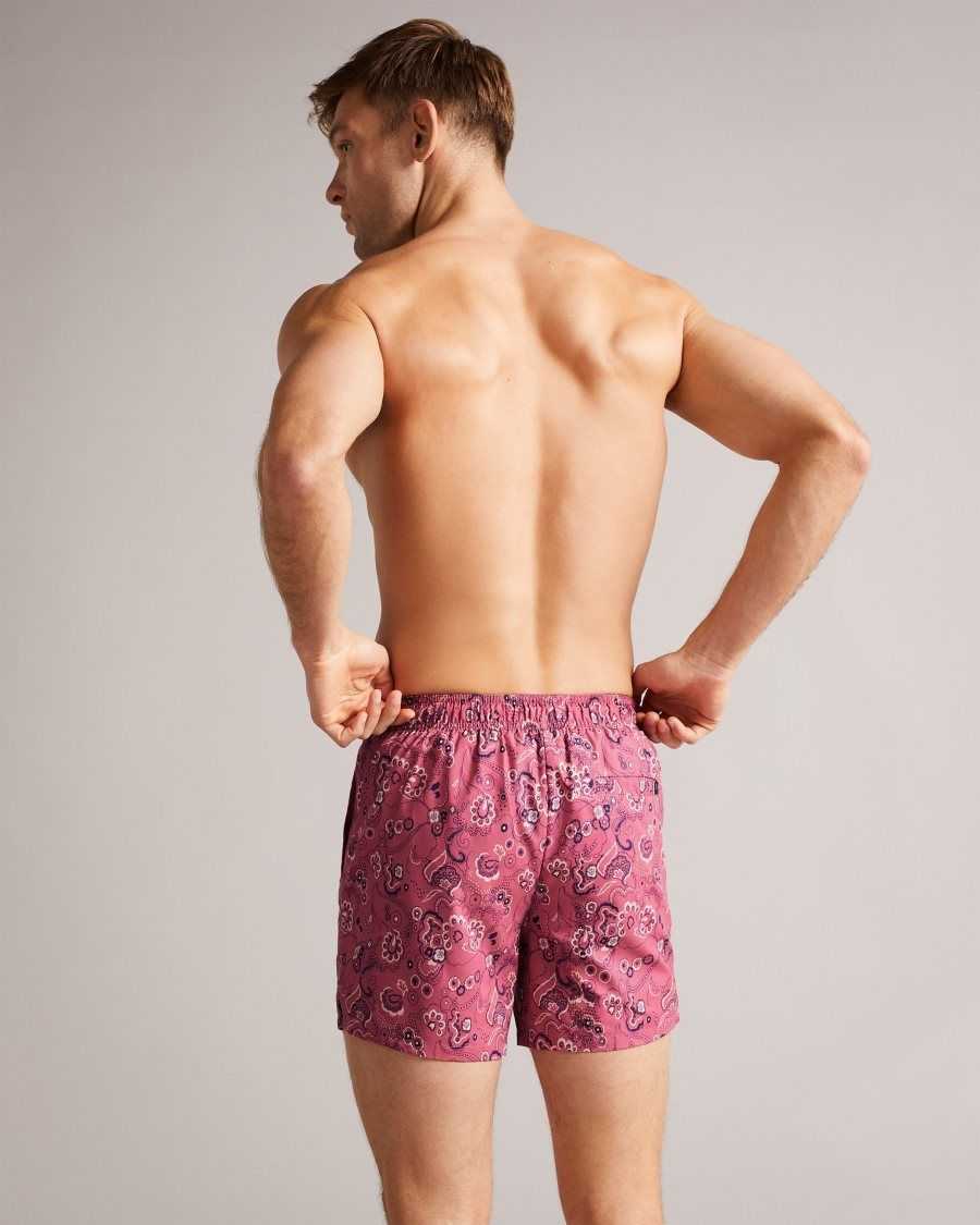 Ted Baker Seaward Paisley Printed Swim Shorts Pink | 0175928-XV