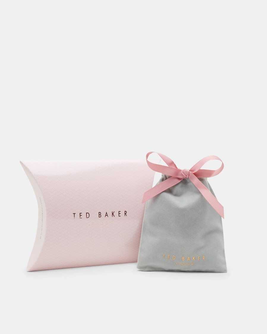 Ted Baker Seenita Nano Hoop Huggie Earrings Rose Gold Colour | 6304527-NA