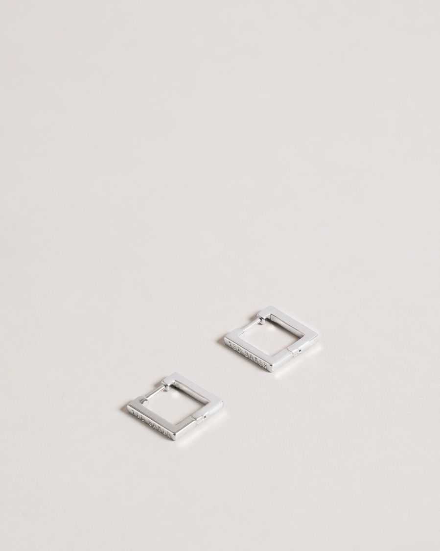 Ted Baker Senrii Small Square Hinge Earrings Silver Colour | 3879560-PE