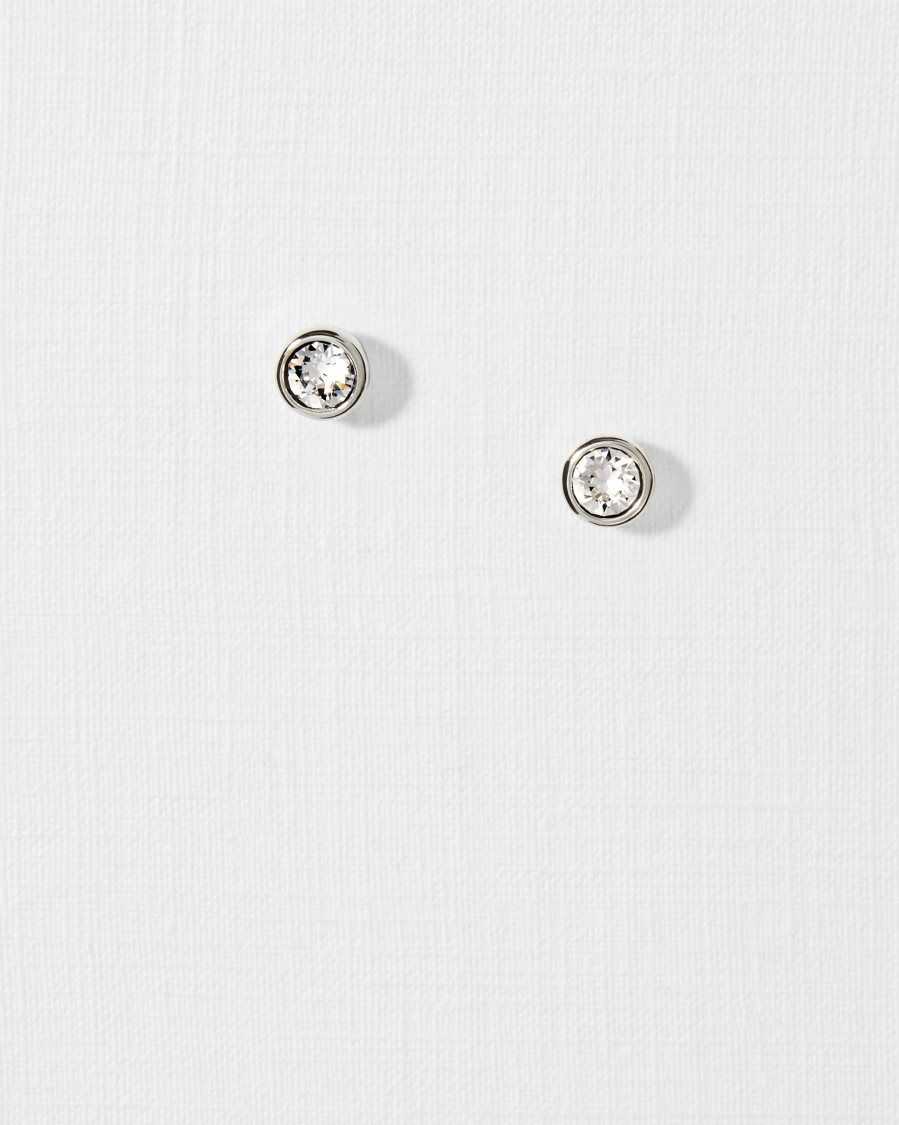 Ted Baker Sinaa Round Stud Earrings Crystal | 9304281-YM