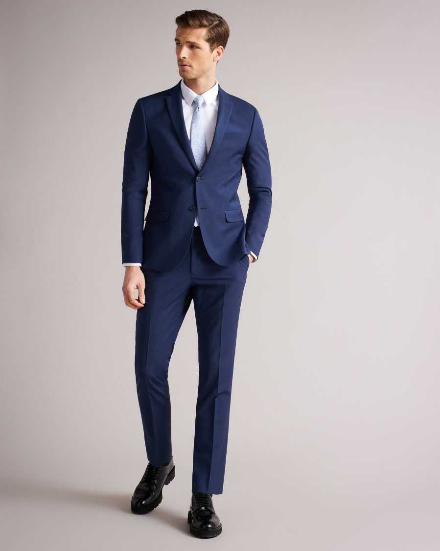 Ted Baker Sinjjs Slim Fit Plain Suit Jacket Dark Blue | 7813904-LV