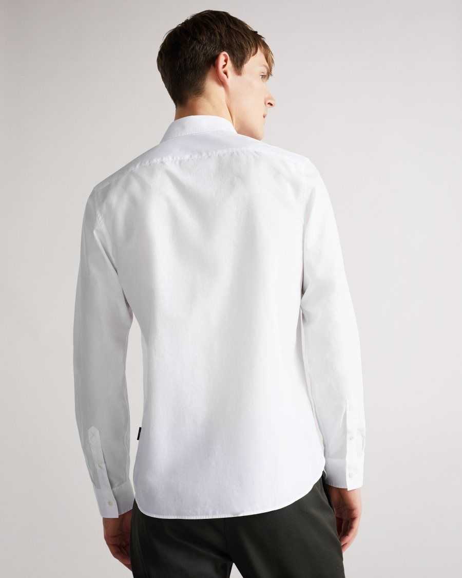 Ted Baker Sonikk Poplin Shirt White | 0651247-QT