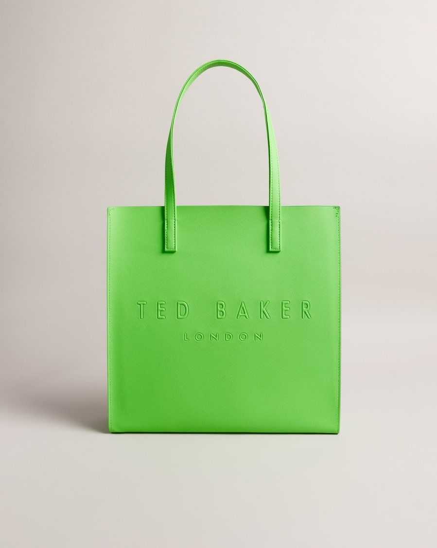 Ted Baker Soocon Large Crosshatch Icon Bag Green | 9761024-CQ