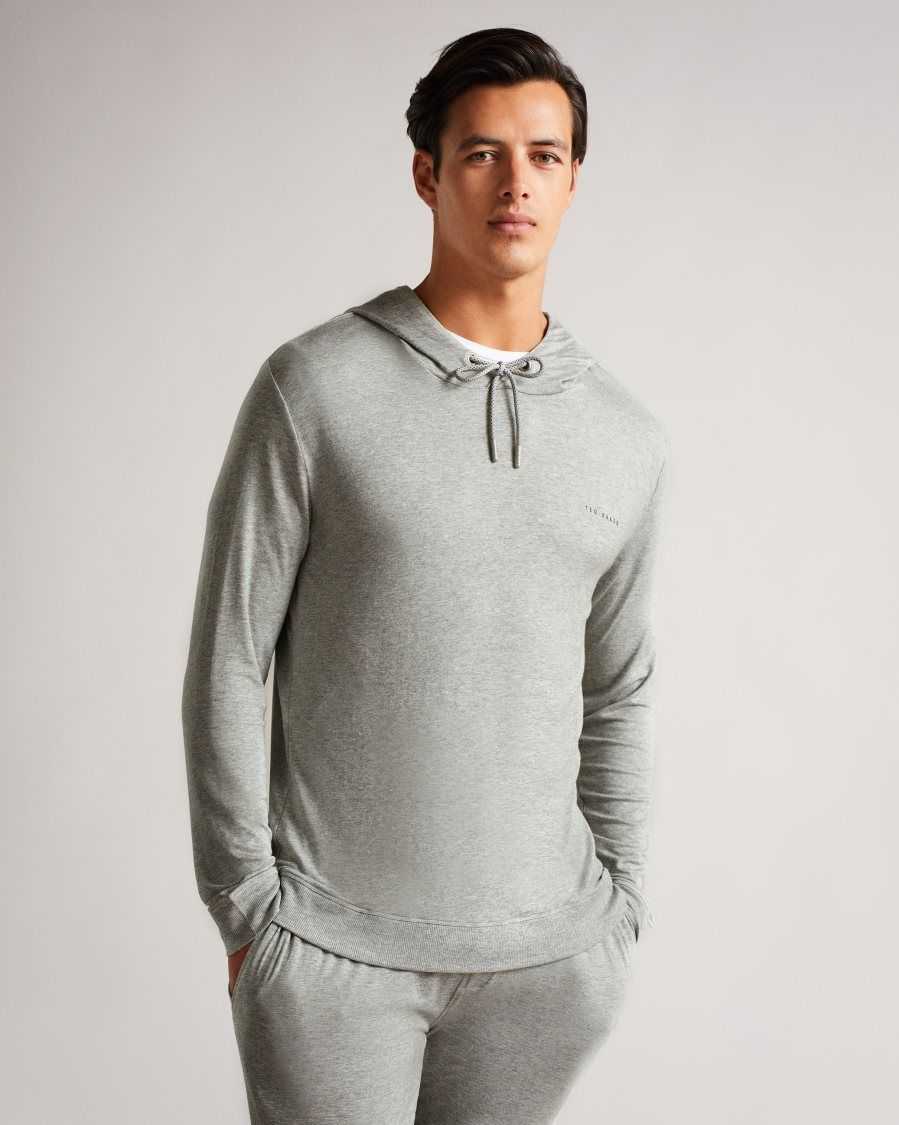 Ted Baker Sparww Solid Modal Hoodie Grey | 7935261-UN