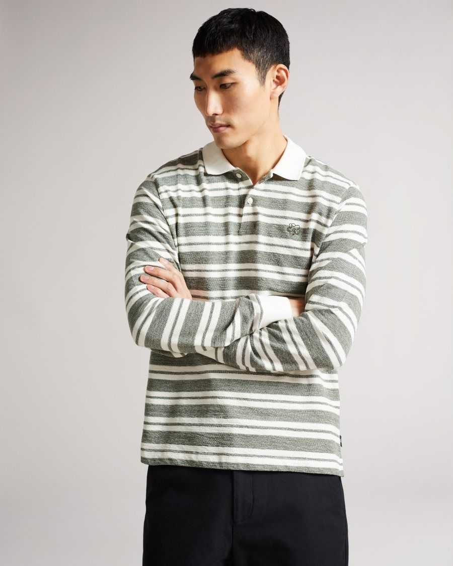 Ted Baker Stamhil Striped Polo Grey | 0863759-SK