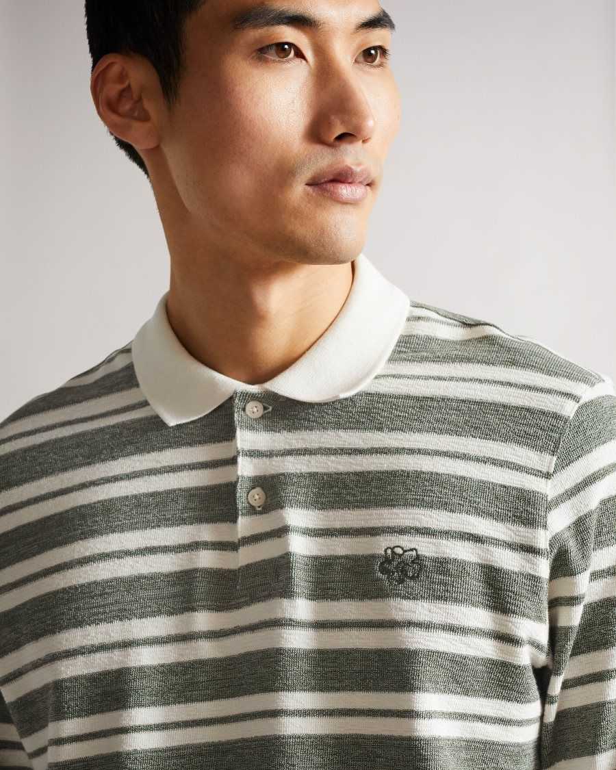 Ted Baker Stamhil Striped Polo Grey | 0863759-SK