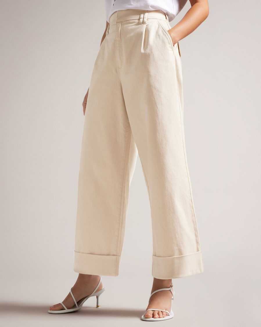 Ted Baker Steviey Wide Leg Tailored Trousers Light Nude | 9485076-YB