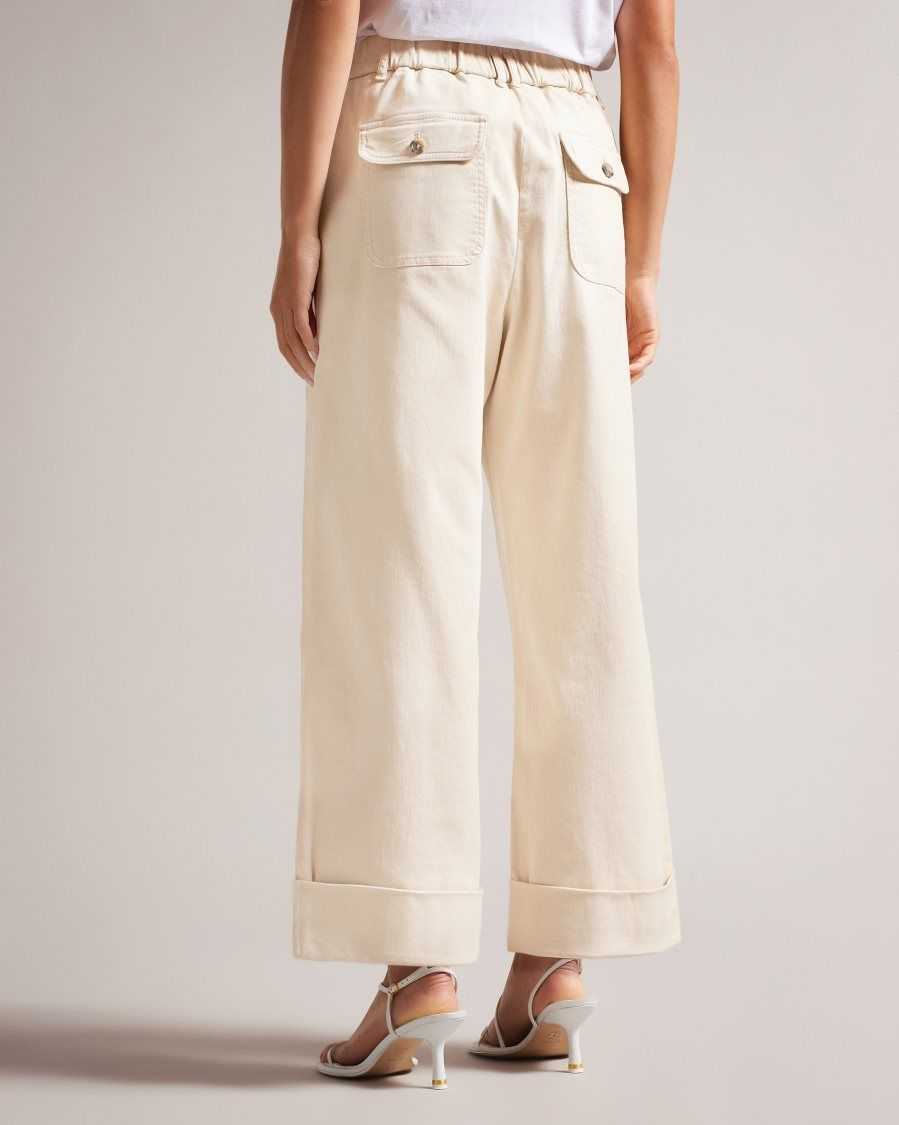 Ted Baker Steviey Wide Leg Tailored Trousers Light Nude | 9485076-YB