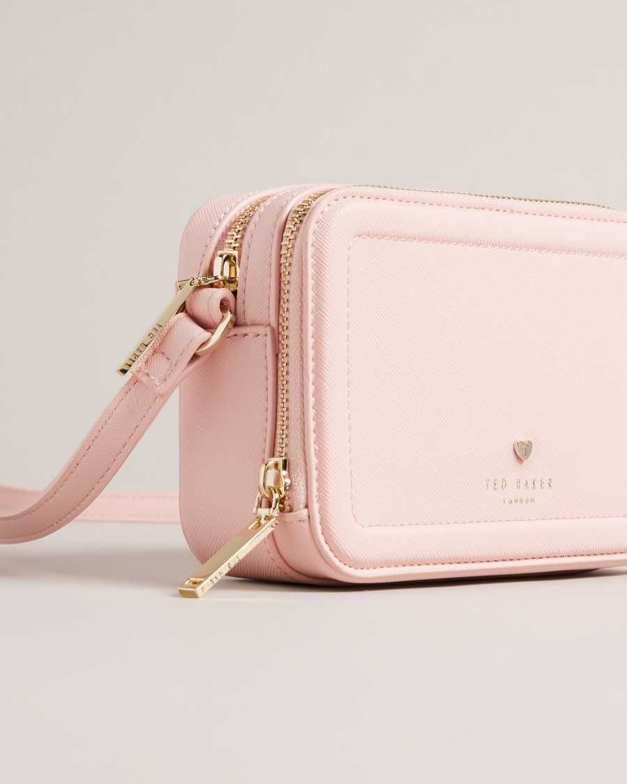 Ted Baker Stinah Heart Studded Small Camera Bag Pale Pink | 1208569-NO