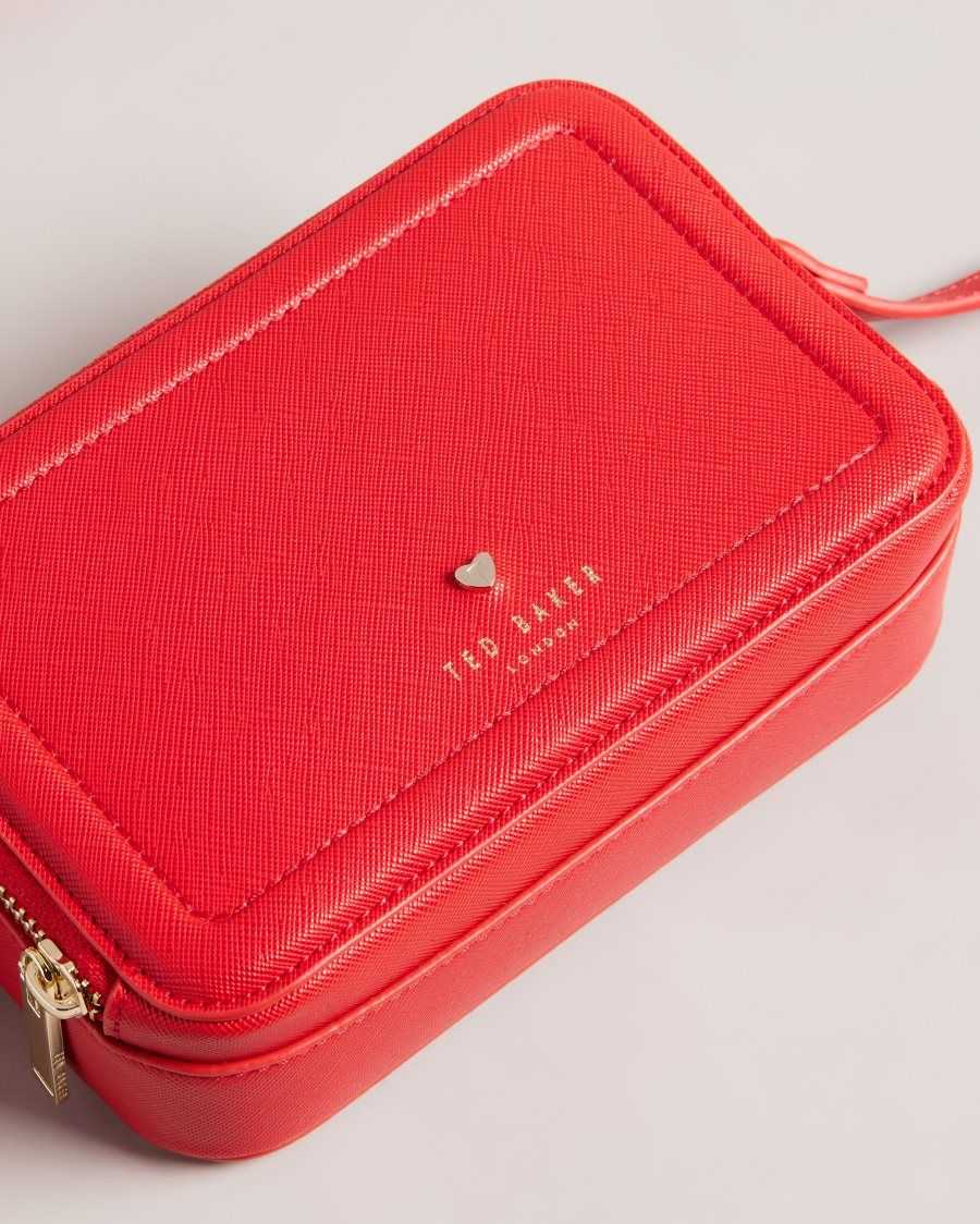 Ted Baker Stinah Heart Studded Small Camera Bag Red | 2136895-BP