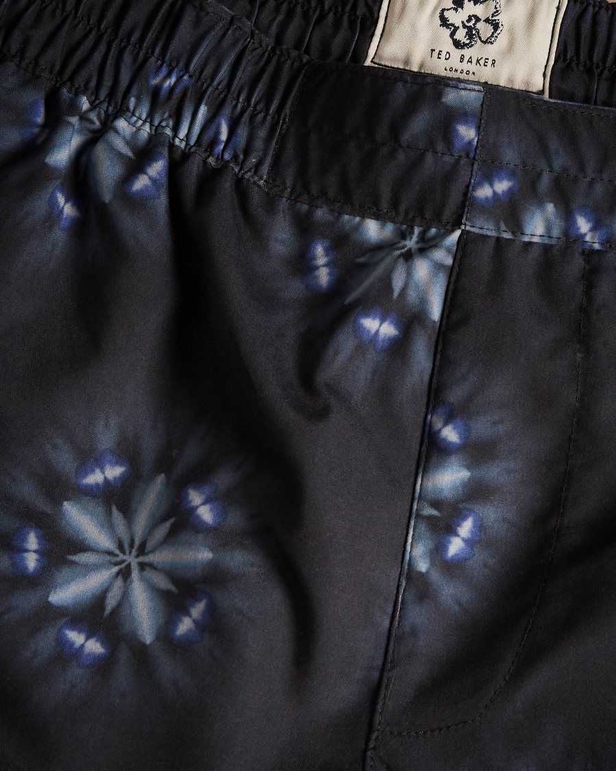 Ted Baker Strandd Circular Printed Swim Shorts Black | 9862371-VD