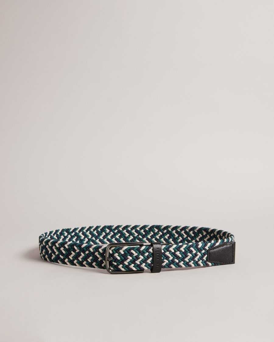 Ted Baker Strech Woven Elastic Belt Black | 3987620-IV