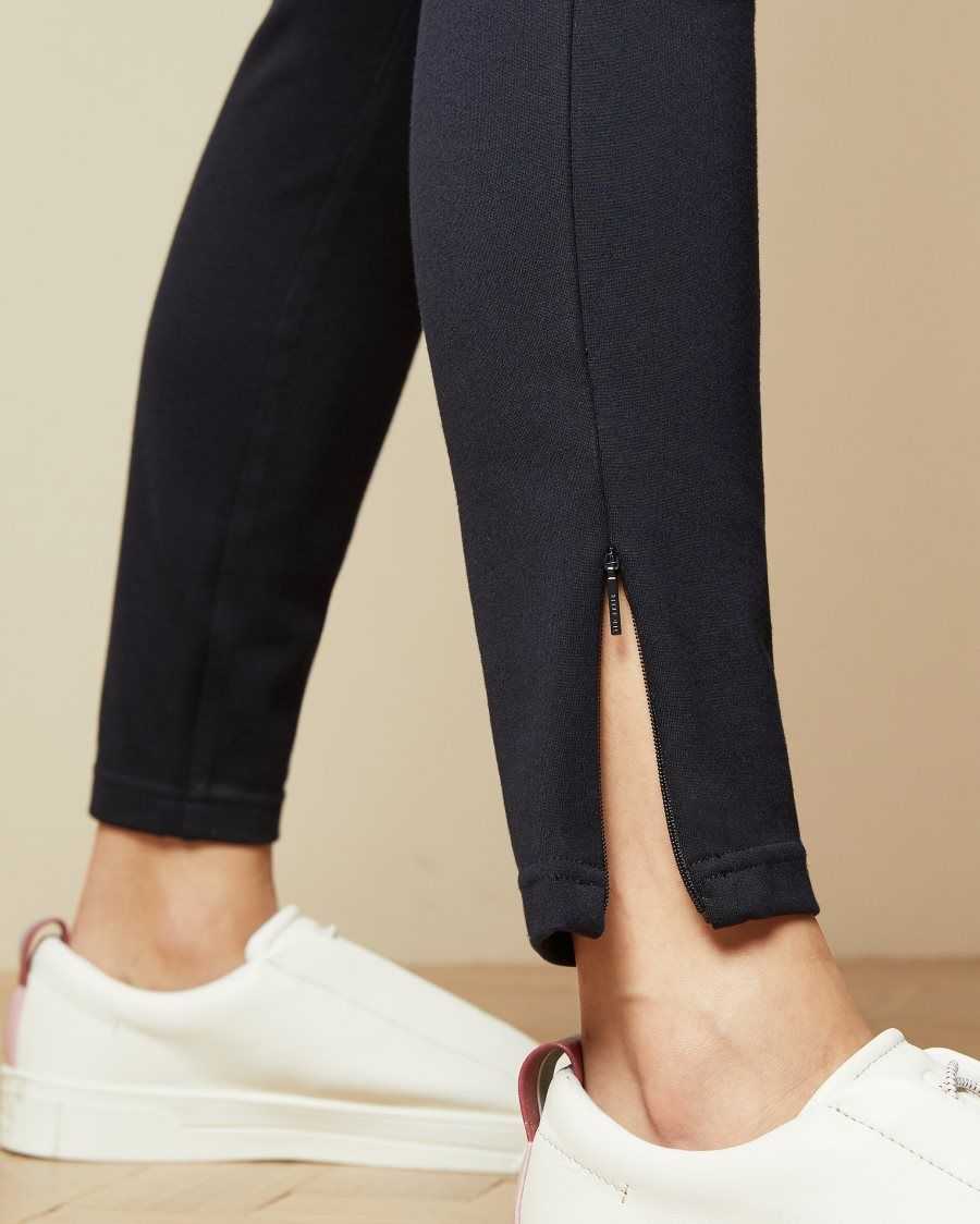 Ted Baker Strenti Skinny Zip Cuff Ponti Jeggings Dark Blue | 8795362-QA