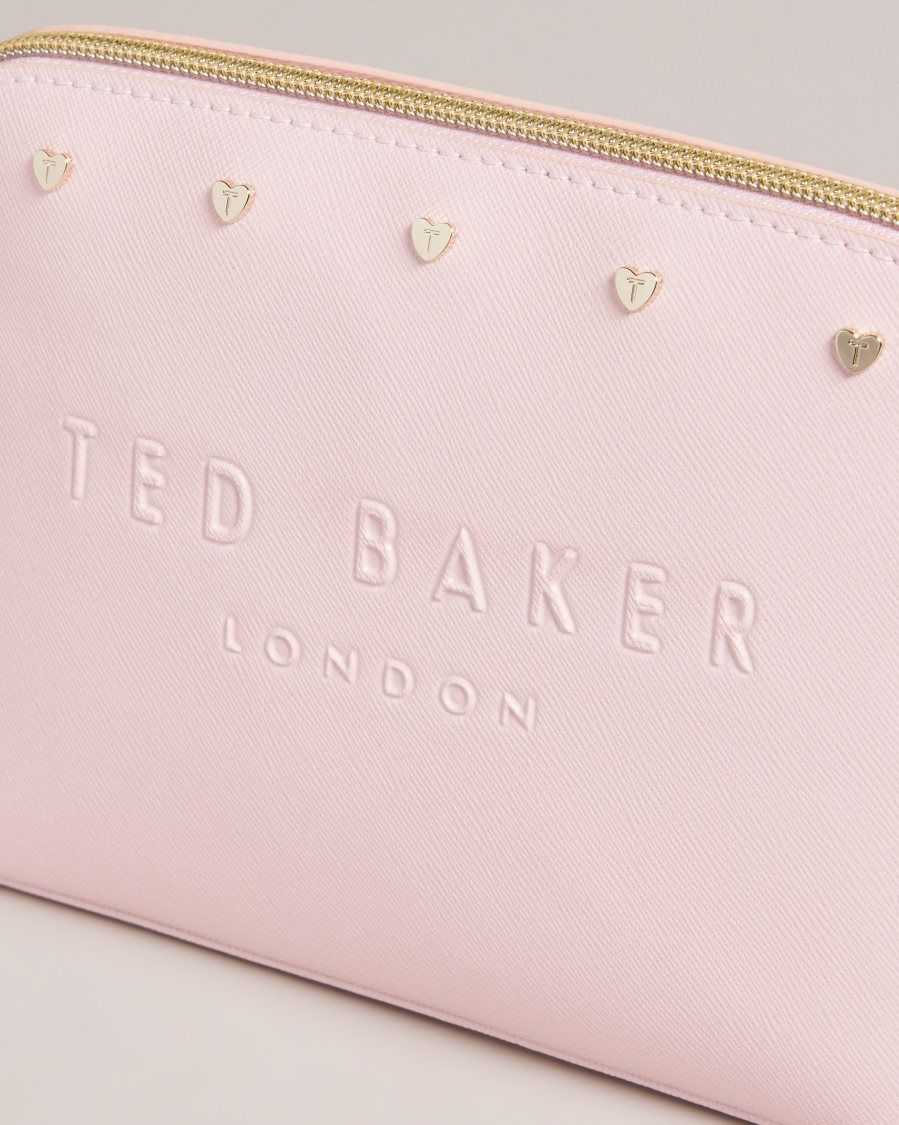 Ted Baker Studel Studded Heart Makeup Bag Pale Pink | 7439620-UX